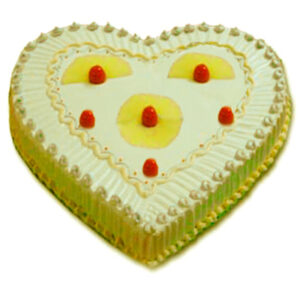Heart Shape Pineapple Cake