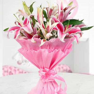Lilies Flower Bunch