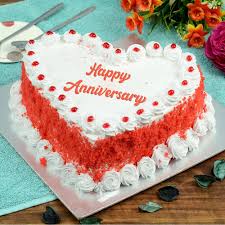 Red Velvet Heart Cake