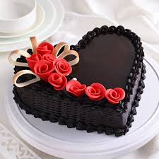 Heart Chocolate Delight Cake