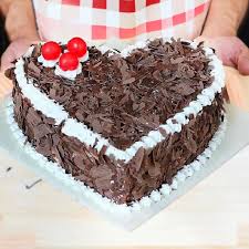Heart Shape Black Forest Cake