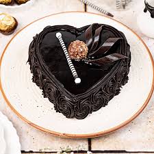 Dark Heart Chocolate Cake