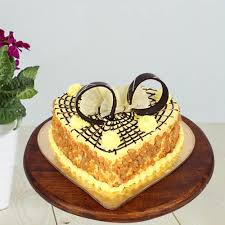 Spring Heart Butterscotch Cake