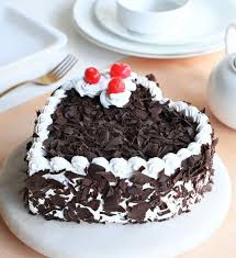 Crazy Heart Shape Black Forest Cake