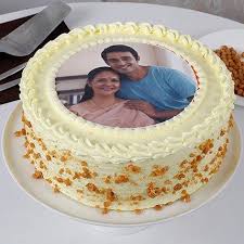 Butterscotch Photo Cake