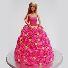 Pink Barbie Doll Cake