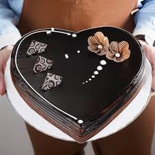 Delicious Heart Shape Chocolate Cake
