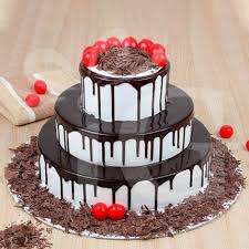 Delicious 3 Tier Black Forest Cake