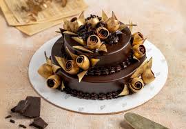 Chocolate Tier Rose Cake