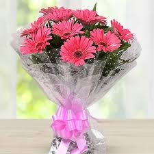 Ossum Pink Gerbera Flower Bunch