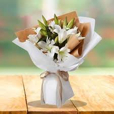 Special White Lilies Bunch
