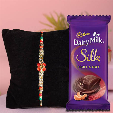 Rakhi With Cadbury Silk Chocolate